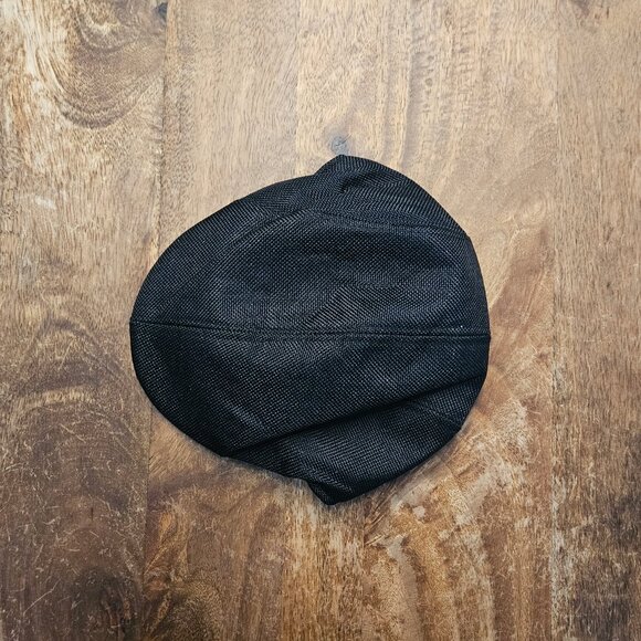 Flat Cap Ivy Driver Hat Size 58 (Medium) Unisex Black Textured - Picture 2 of 5